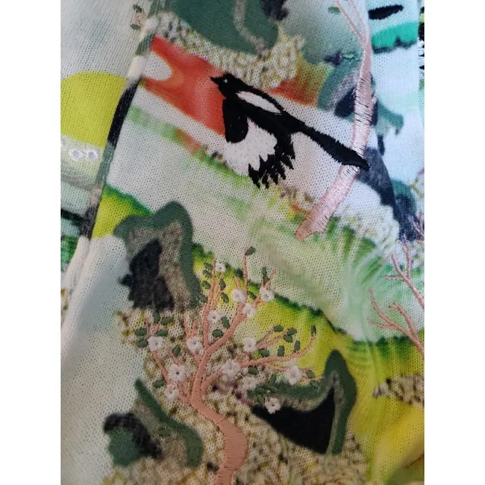 Opening Ceremony Japanese Landscape Art Sz S Sweater Long Sleeve Runway (V5